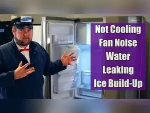 How to Troubleshoot a Noisy, Leaky, Icy, Samsung Refrigerator That Doesn't Cool
