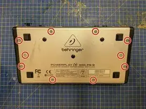 Behringer Powerplay P16-M IO/Processing circuit board removal