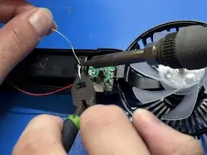 How to Solder a Loose Cable in a Kuromi XJD-181 Mini Handheld Fan