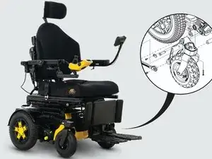 Quantum Rehab R-TRAK Power Wheelchair