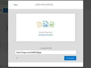 Adicionar imagens a uma pergunta já existente