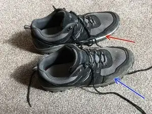 Repair walking boots/ shoes/ trainers with detached sole