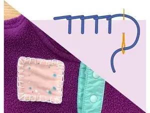 Blanket Stitch on a Patch