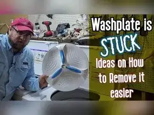 Whirlpool Washing Machine Stuck Washplate Removal