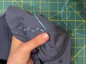 This variation mimics the actual construction of a baseball seam and is ideal for heavier fabrics or high-tension repairs: