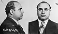 Foto de Al Capone, o mais famoso dos "gângsteres de Chicago", ao ser preso em 1931
