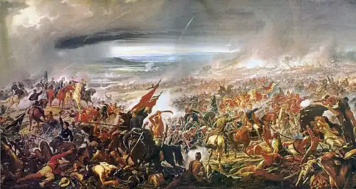 "Batalha do Avaí", quadro de Pedro Américo retratando uma das batalhas da Guerra do Paraguai