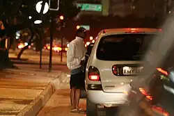 Flagrante de assalto a motorista em Copacabana, na cidade do Rio de Janeiro