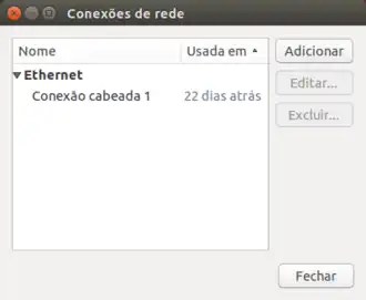 Editar conexẽos no Ubuntu