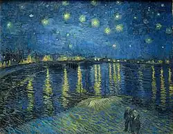 Noite Estrelada sobre o Reno, de Van Gogh
