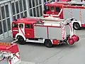 los coches de bomberos,