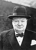 Winston Churchill, primeiro-ministro inglês durante a Segunda Guerra Mundial