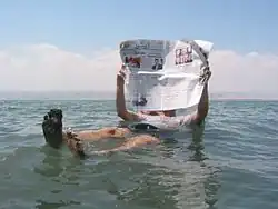 Devido à alta salinidade das águas do Mar Morto, sua densidade é elevada e é possível flutuar sem esforço em suas águas