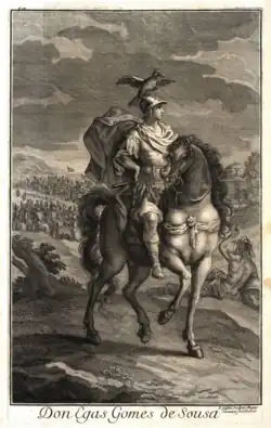 Don Egas Gomes de Sousa (Theatro histórico, genealógico, y panegyrico; erigido a la inmortalidad de la Excelentíssima Casa de Sousa, 1694)