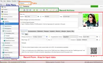 Navegação do GNU Health