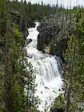 Cascatas Kepler, no parque nacional de Yellowstone. O parque de Yellowstone foi criado em 1872 e foi o primeiro parque nacional criado no mundo.