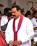 Mahinda Rajapaksa, presidente do Sri Lanca