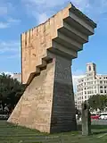 Monumento a Francesc Macià na Praça Catalunha, em Barcelona