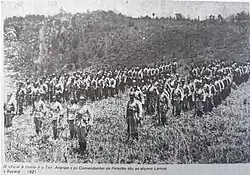 Pelotões do Curso de Sargentos de Infantaria - Campo de Gericinó - 1921