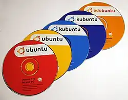 Diversos tipos de distribuição baseados no Ubuntu.