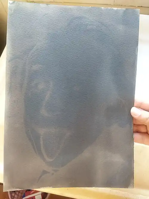 Imagem após a exposição solar