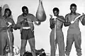 Delegação cubana de boxe em Berlim Oriental, na Alemanha Oriental, em 1962