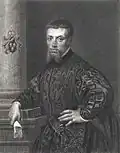 Andreas Vesalius, em retrato de 1540 feito a partir de gravura de Tintoretto