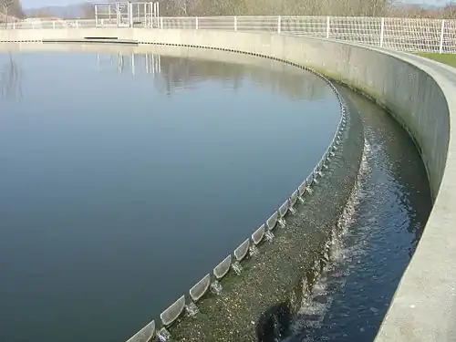 Estação de tratamento de efluentes.