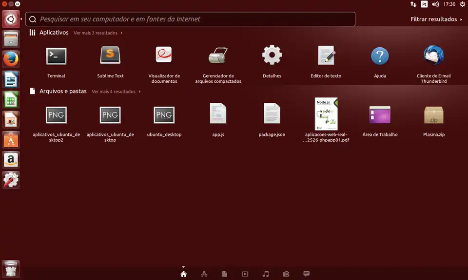 Lançador ubuntu