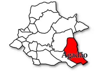 Localização no município de Águeda