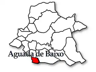 Localização no município de Águeda