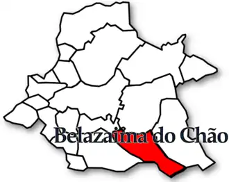 Localização no município de Águeda