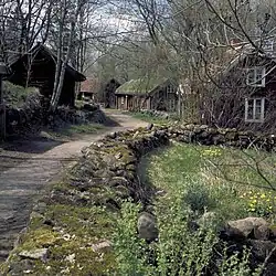 Antigas casas de Åsle Tå