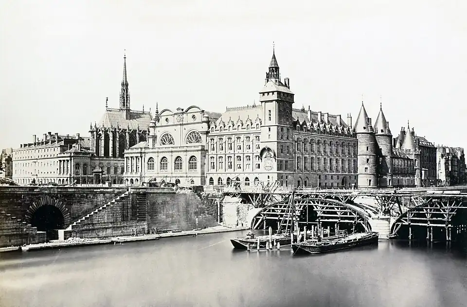 O palácio após a reconstrução parcial, 1859