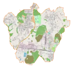 Localização de Łaziska Górne na Polónia