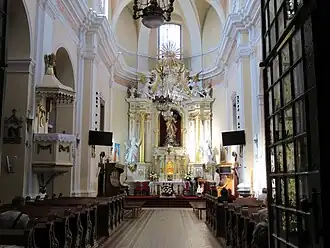 Interior da igreja colegiada da Transfiguração