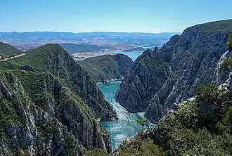 Desfiladeiro de Şahinkaya, no distrito de Vezirköprü