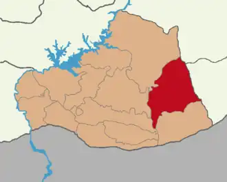 Localização do distrito de Viranxequir na província de Xanleurfa
