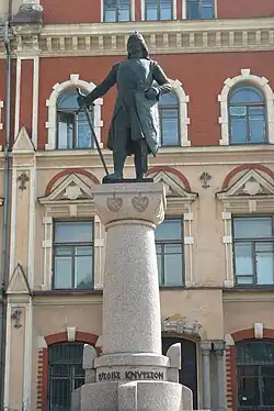Estátua de Torkel Knutsson em Vyborg , 1887 (revelação pública em 1908)
