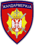Insígnia da Gendarmaria da Sérvia.