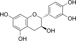 Chemical structure of (+)-Catechin