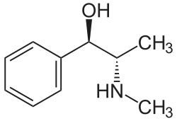 Estrutura química de Efedrina