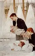 Jean Geoffroy: A creche óleo sobre tela, 1899