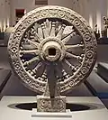Dhammacakka, Museu Nacional de Bangkok, Tailândia, século VII.