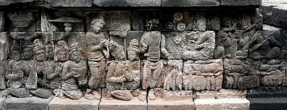Gandarvas em Borobudur