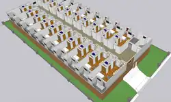 Quitinete 1 sobre 1 (1-over-1 condo studios)