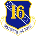 Emblema da Décima Sexta Força Aérea.