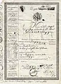 1815 Passaporte francês