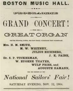 Benefício da Feira Nacional de Marinheiros, 1864