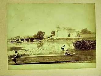 Ponte Grande circa 1870-1882, em imagem do fotógrafo carioca Marc Ferrez (1843-1923). Acervo da Biblioteca Mário de Andrade.